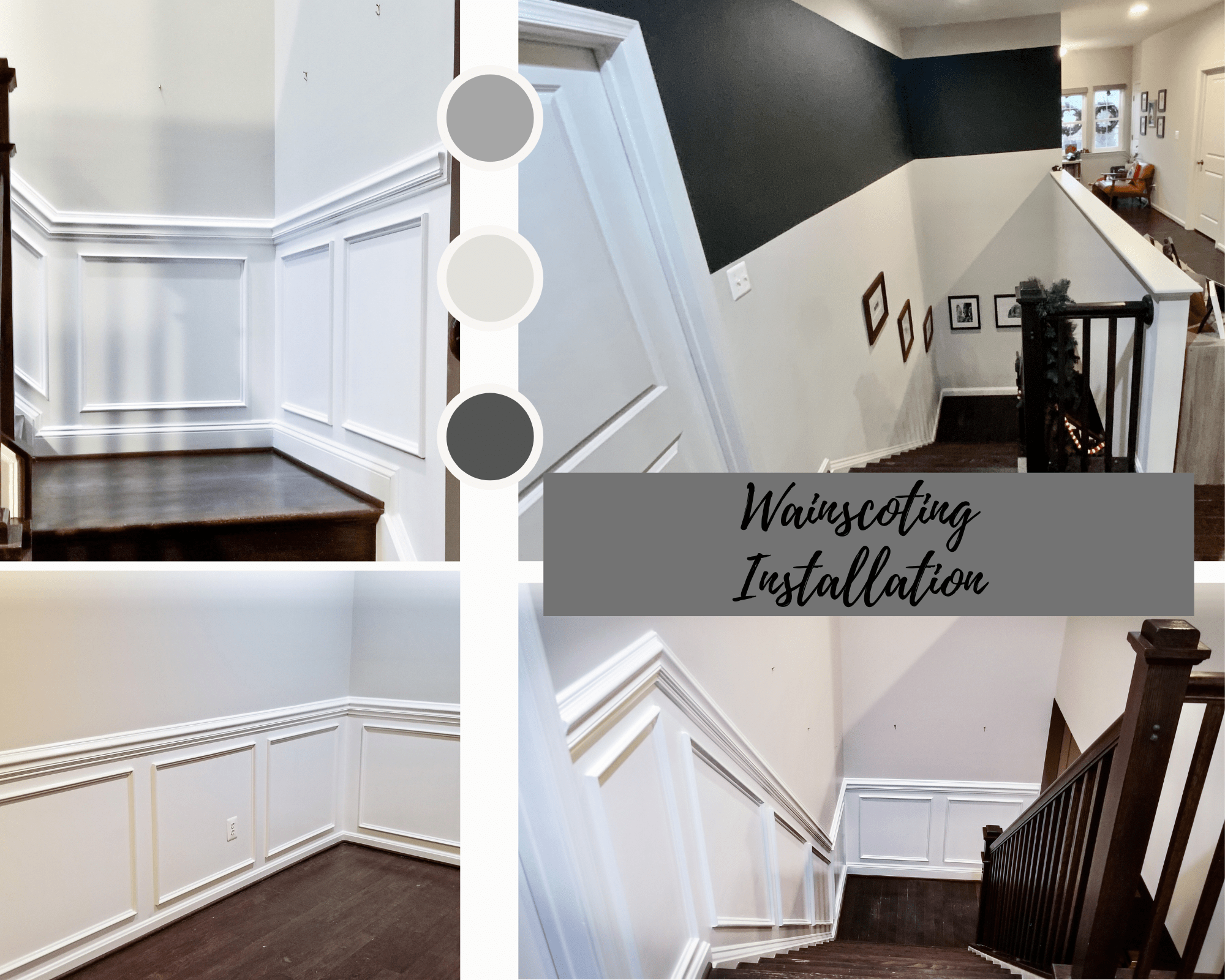 Wainscoting Stairway and Walls in Ashburn, VA